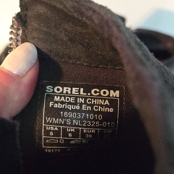 Sorel Major Low Suede Leather Black Chukka Boot Size 8 - Picture 8 of 8